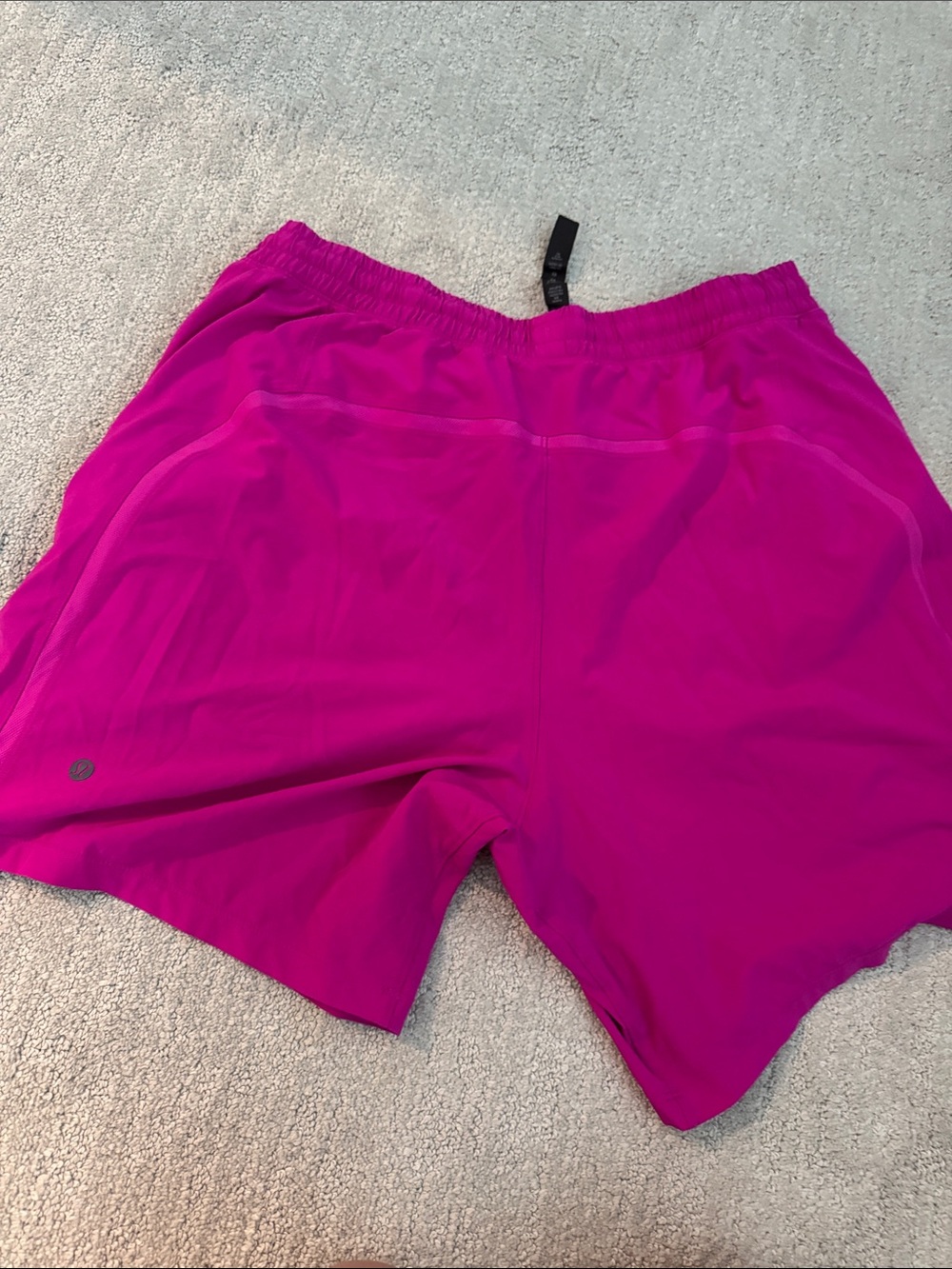 lululemon athletica Men's Magenta Athletic Shorts - Picture 3 of 3